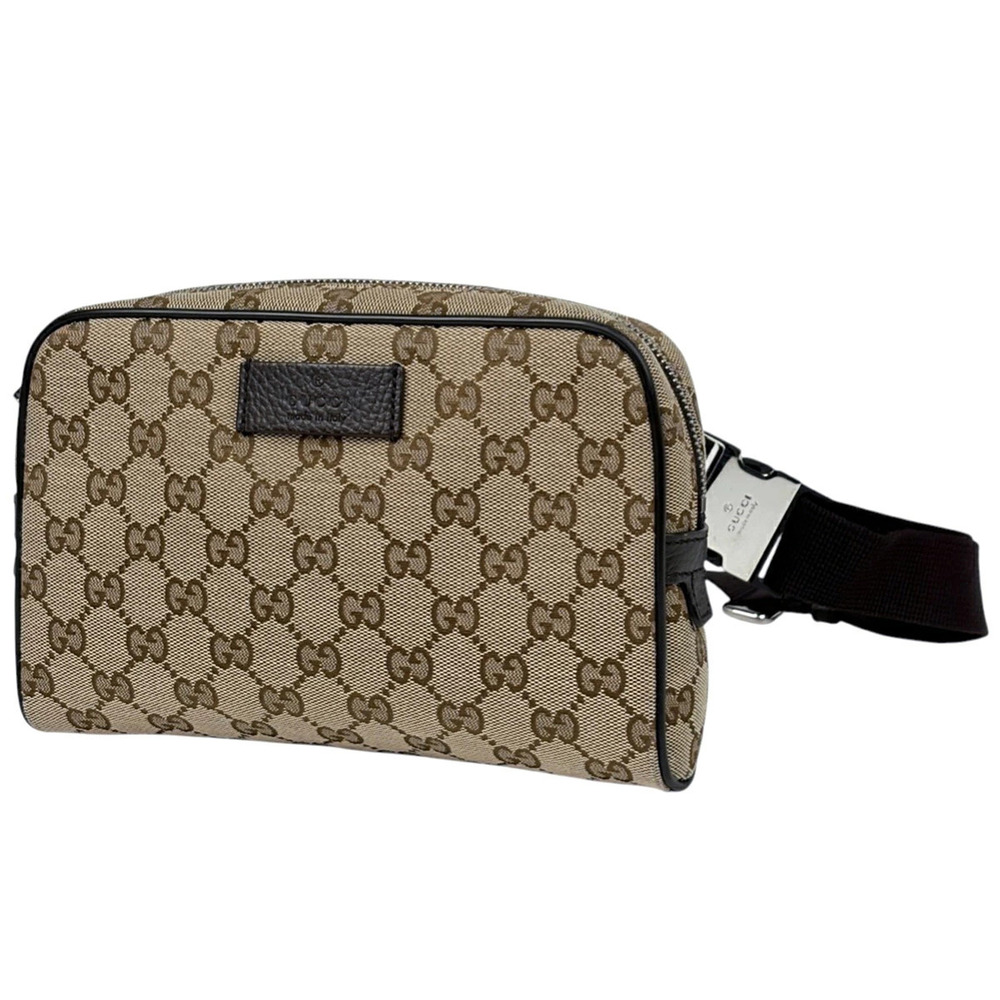 Gucci GG Body Bum Crossbody Belt bag waist canvas brown